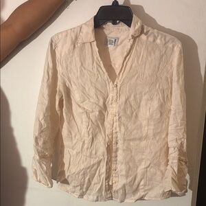 Cream Button-Up Shirt